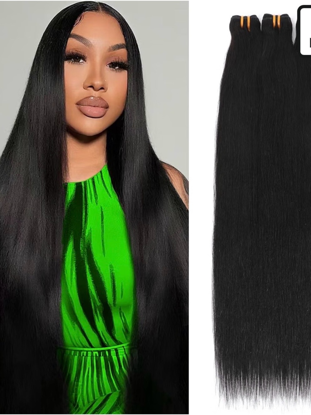 Silky Black Straight Clip-In Hair Extensions – Natural Shine